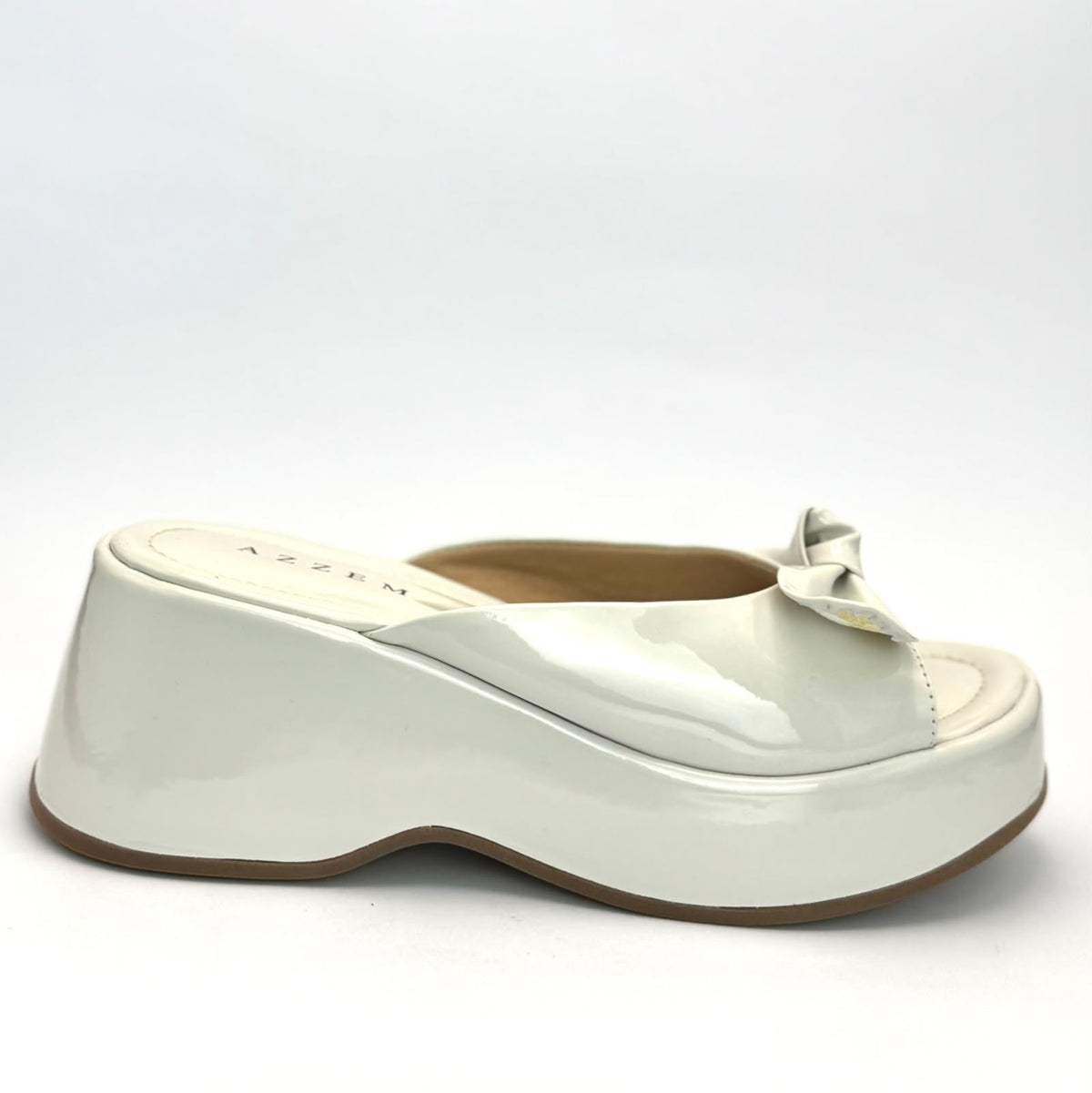 Azzem Estúdio — Off White — Tamanco Azzem Detalhe Lacinho 643.5923
