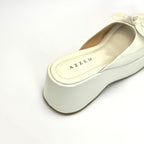 Azzem Estúdio — Off White — Tamanco Azzem Detalhe Lacinho 643.5923