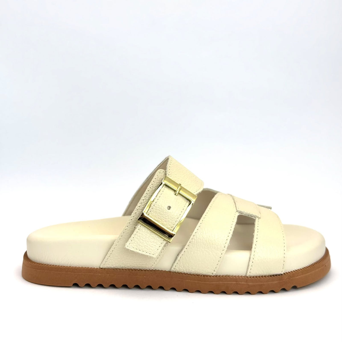 Azzem Estúdio — Off White — Papete Azzem Couro Legítimo Fivela Regulável 446