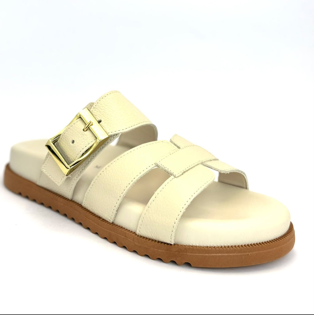 Azzem Estúdio — Off White — Papete Azzem Couro Legítimo Fivela Regulável 446