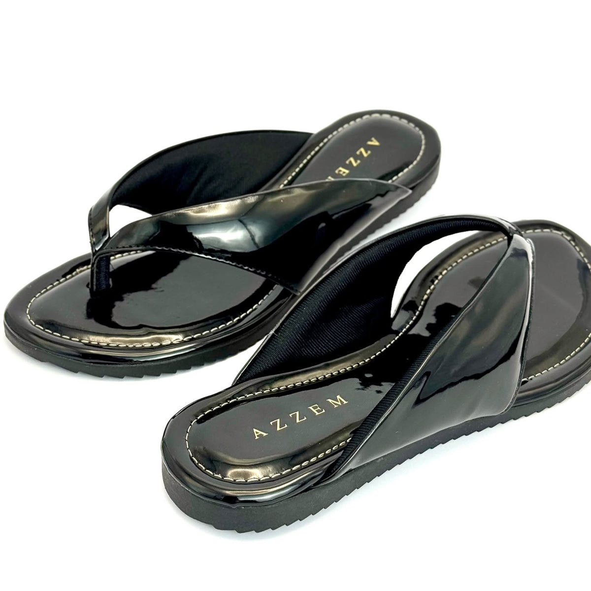 Azzem Estúdio — Preto — Rasteira Azzem Elegance 645.5922