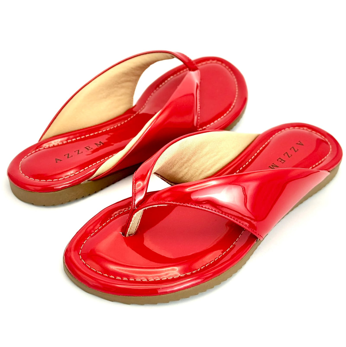 Azzem Estúdio — Carmim — Rasteira Azzem Elegance 645.5922