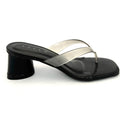 Azzem Estúdio — Preto/Fumê — Tamanco Azzem Tiras Fumê 8601.96192