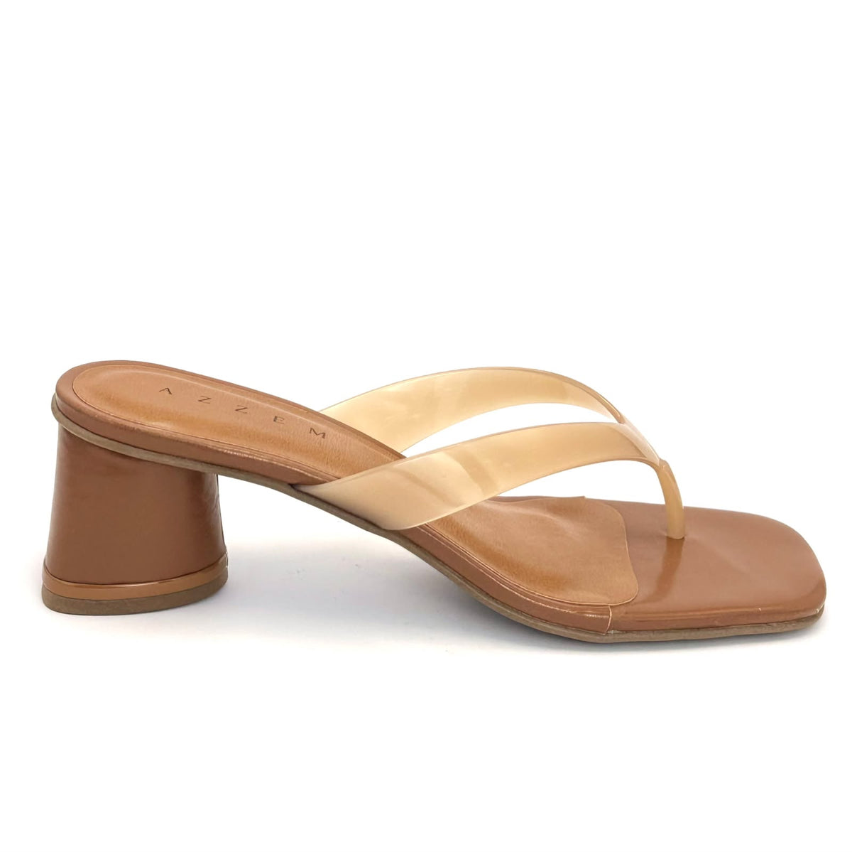 Azzem Estúdio — Caramelo — Tamanco Azzem Tiras Fumê 8601.96192