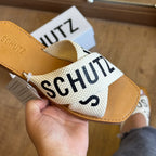 Sandália Schutz  Rasteira de X  Logo S208890004