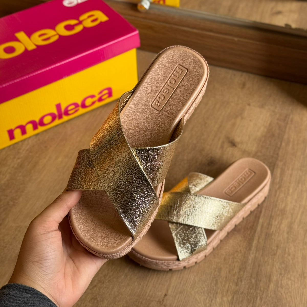 Sandália Moleca Rasteirinha Comfy Plus 5539.104