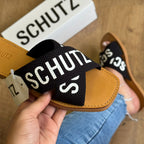 Sandália Schutz  Rasteira de X  Logo S208890004