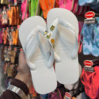 Havaianas Top + Pins Brasil, Tucano, Coqueiro, Aguá de Coco e Sol