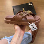 Sandália Vizzano Papete em X Detalhe da Marca 6510.122