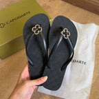 Chinelo De Dedo Capodarte Trevo Dourado 4015042