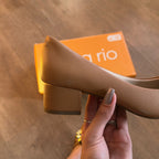 Sandália Beira Rio Salto Baixo Detalhe Dourado 4182.232
