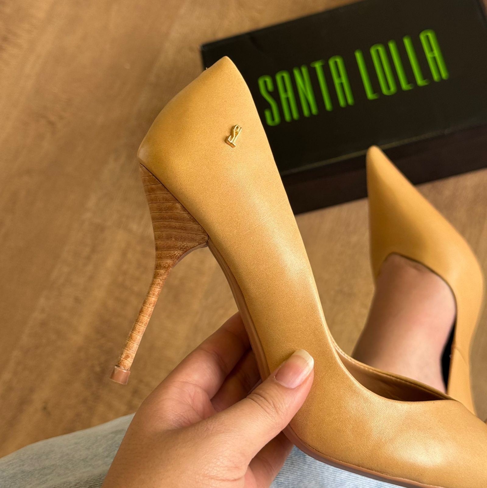 Scarpin Santa Lolla Couro Salto Fino 0070.2178.033B