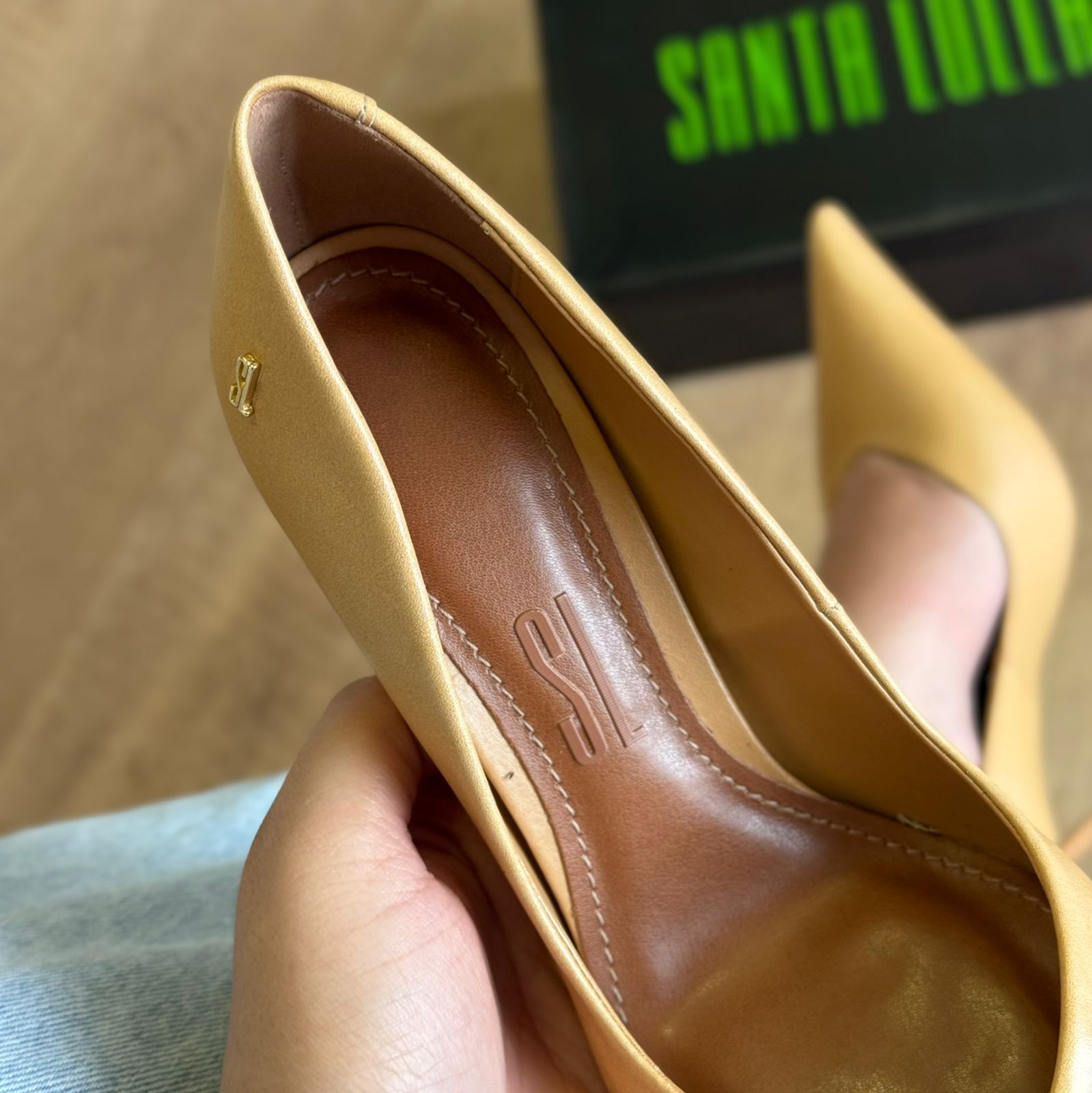 Scarpin Santa Lolla Couro Salto Fino 0070.2178.033B