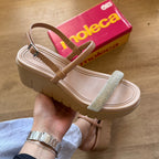 Sandália Moleca Plataforma Tira em Strass 5536.106