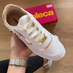 Tênis Moleca Quadrado Dourado 5827.105