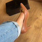 Scarpin Vizzano Bico Fino Detalhe Dourado 1185.1445