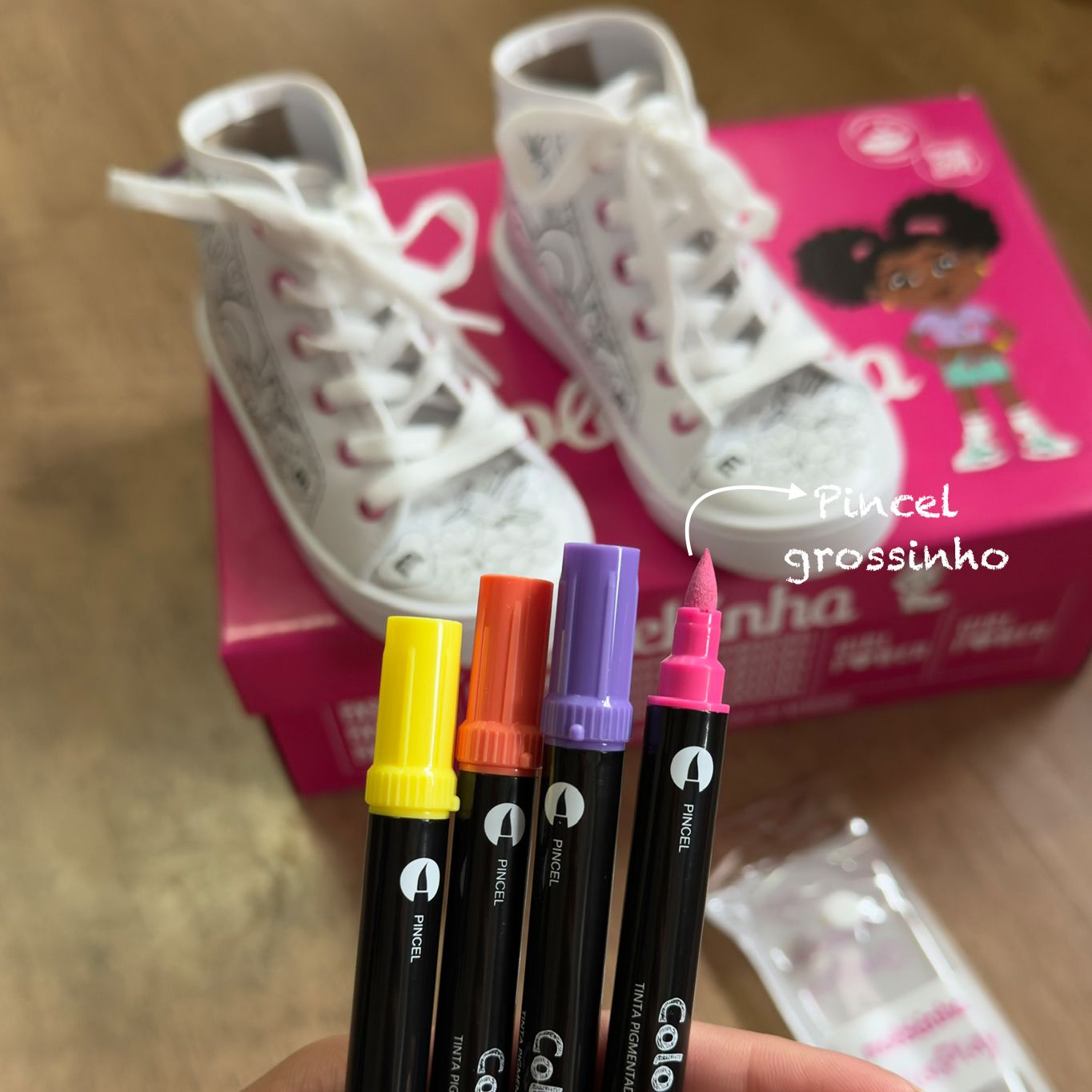 Tênis Molekinha Cano Alto para Colorir 5293.102