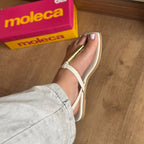 Sandália Moleca Rasteirinha Detalhe Metálico 5560.102
