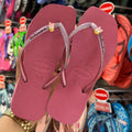 Havaianas Slim Square Glitter (Rosa) + Pingente Margarida LANÇAMENTO
