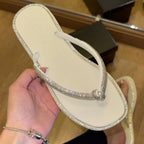 Chinelo De Dedo Azzem Tiras Em Strass SV104