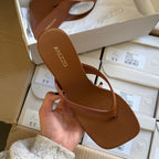Sandália Arezzo Anabela Tiras Thong A138530001
