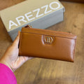 Carteira Arezzo Hexágono Dourado A400110187