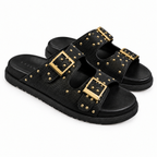 Azzem IA — Preto — Papete Azzem Couro Legítimo Fivela Dupla Elegance 219