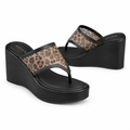Azzem IA — Preto/Onça — Sandália Azzem Tamanco Anabela 643.5929