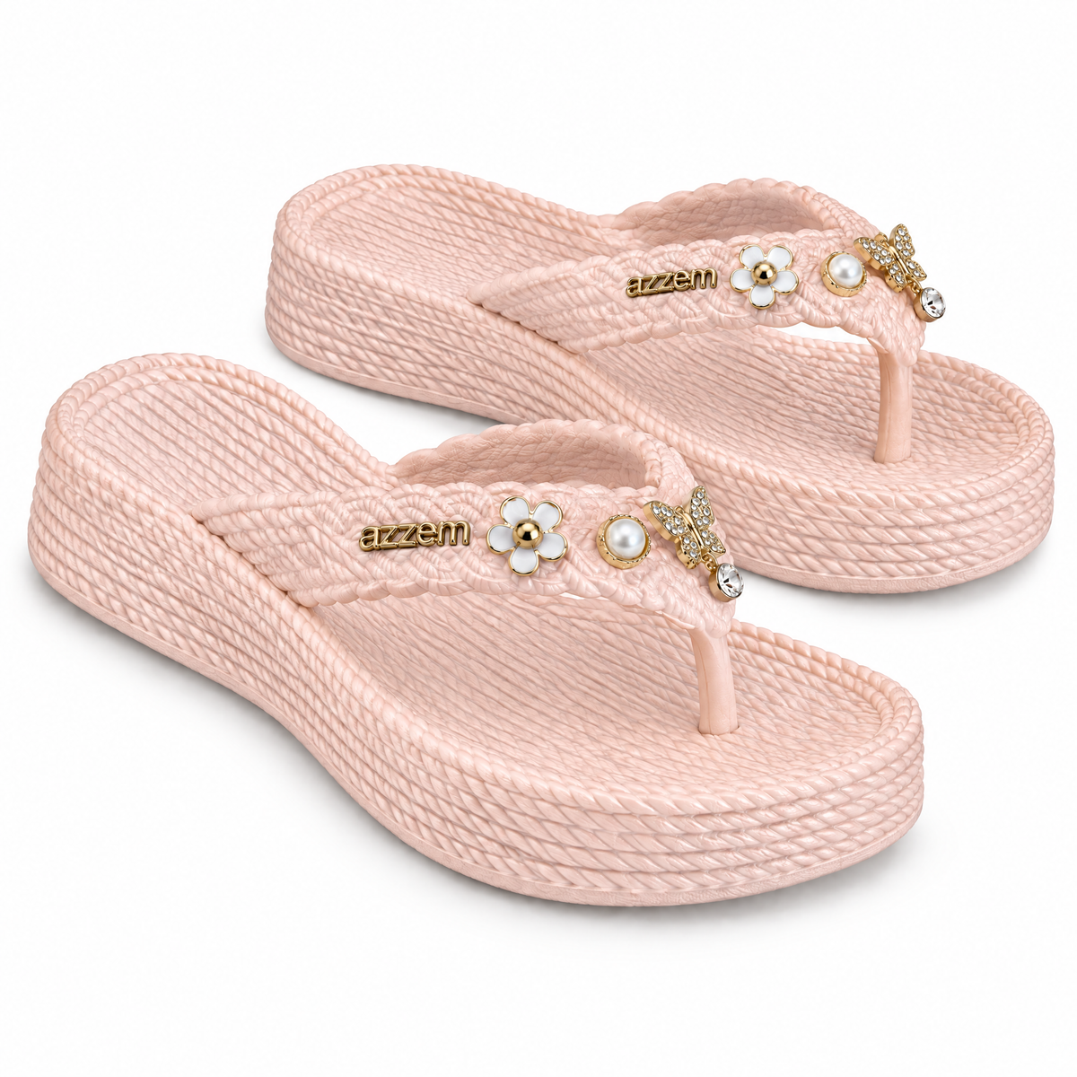 Azzem IA — Rose — Flatform Azzem Botons Borboletas